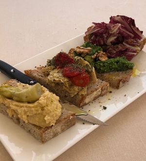 Vegan Crostini   at Sullaluna in Venice