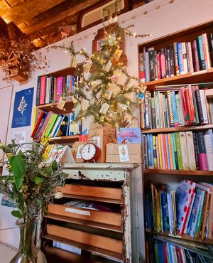 Inside space at Sullaluna in Venice