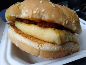 Bacon Egg n cheese sandwich at Birch Bark Eatery in Glen Falls