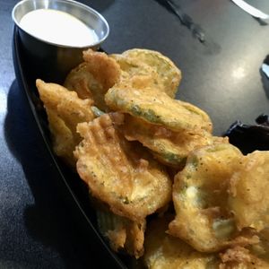 Fries pickles  at Birch Bark Eatery in Glen Falls