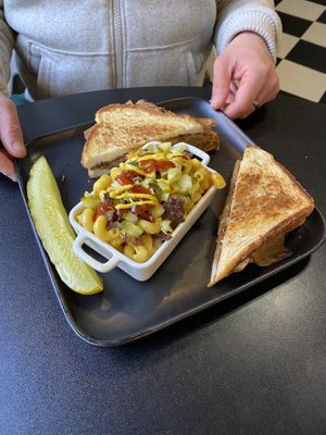 Mesquite w/Chz burger Mac  at Birch Bark Eatery in Glen Falls