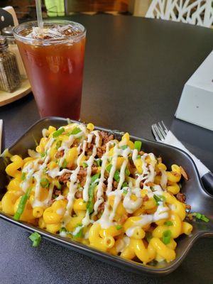 Loaded Mac n cheese at Birch Bark Eatery in Glen Falls