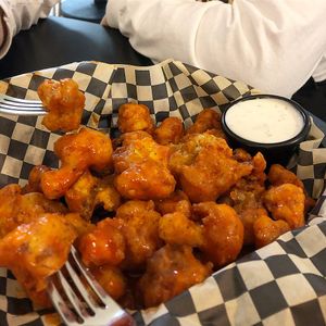 Cauliflower bites. Amazing!! at Birch Bark Eatery in Glen Falls