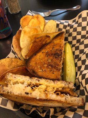 Reuben with Seitan  at Birch Bark Eatery in Glen Falls