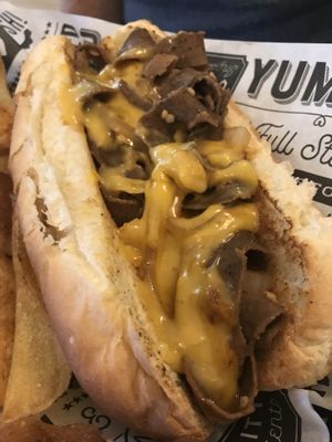 Philly cheese steak  at Birch Bark Eatery in Glen Falls