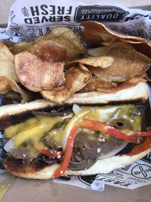 Philly Cheese Steak! 👌🏻 at Birch Bark Eatery in Glen Falls