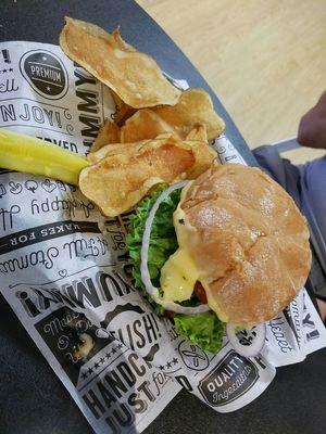 Chzzz Burger at Birch Bark Eatery in Glen Falls