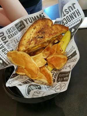 Tempeh Bacon Jalapeño-corn bread Sandwich at Birch Bark Eatery in Glen Falls