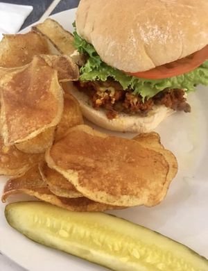 Stuffed burger at Birch Bark Eatery in Glen Falls
