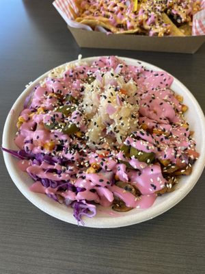 Mushroom bowl with pineapple extra  at Goodness Gracias in Palm Beach