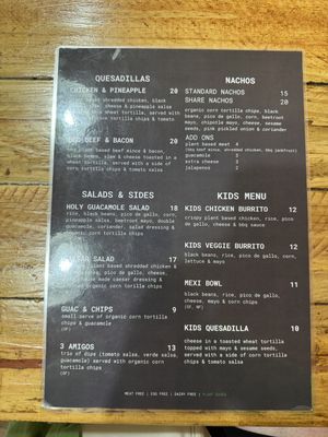 Menu   at Goodness Gracias in Palm Beach