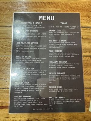 Menu  at Goodness Gracias in Palm Beach