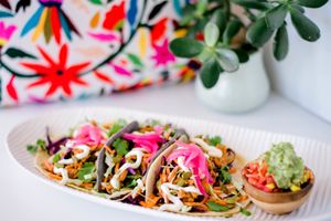 Trio of Tacos at Goodness Gracias in Palm Beach