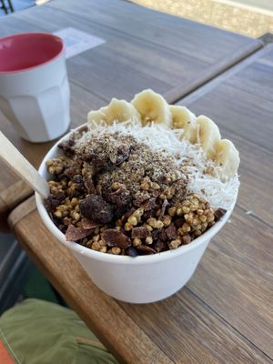 Peanut butter acai  (the best!!!)  at Niche & Co in Tugun