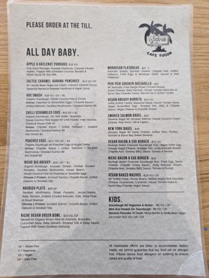 No more vegan eggs benedict 😢 at Niche & Co in Tugun