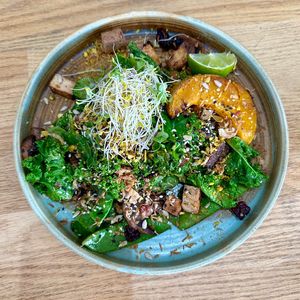 Veganised nourish plate  at Niche & Co in Tugun