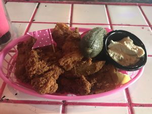 Vegan wings at Evies Disco Diner in Fitzroy