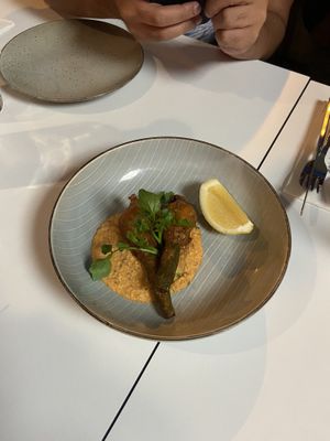 Zucchini flowers at Mark & Vinny's Spaghetti & Spritz in Surry Hills