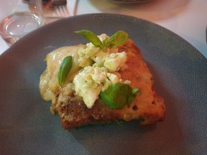 Vegan lentil lasagne at Mark & Vinny's Spaghetti & Spritz in Surry Hills