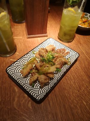 Fried oyster mushroom starter (without mayonnaise) at Karma Ramen - Wienzeile in Vienna