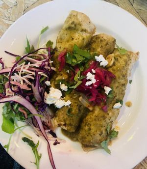 Jackfruit enchiladas   at The Hungry Mexican in Dublin