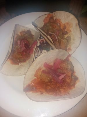 Jack fruit tacos at The Hungry Mexican in Dublin
