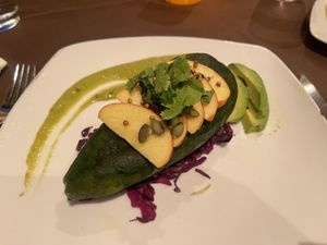 Roasted Poblano “Relleno”  at Stone Hearth Grille in Tropic