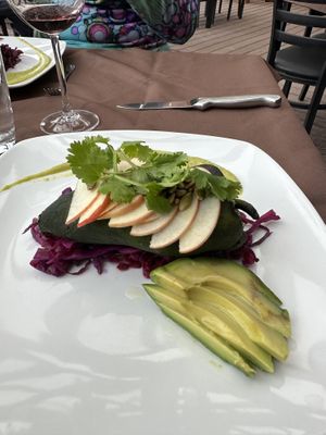 Poblano relleno   at Stone Hearth Grille in Tropic