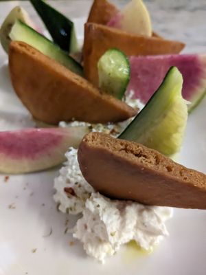 Whipped feta at Flour & Barley in Las Vegas