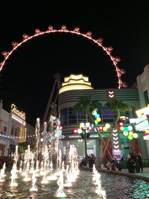 View from outdoor seats at Flour & Barley in Las Vegas