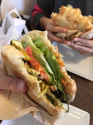 Veggie sandwich! at Lily Valley in Fukuoka