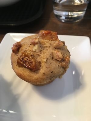 Vegan Fig muffin at Lily Valley in Fukuoka