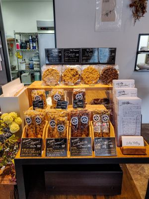 All of these cookies and biscuits are vegan at Lily Valley in Fukuoka
