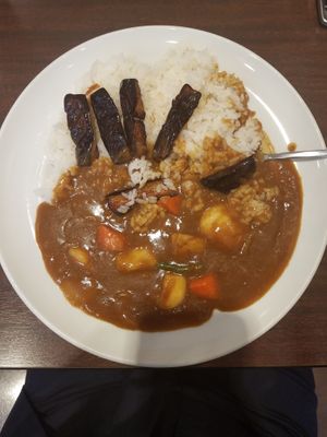 Vegetable curry with eggplant at CoCo Ichibanya - JR Akihabara in Tokyo
