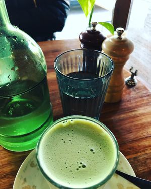 matcha tea at Ruby Lonesome in Petersham
