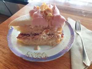 Amaretto Victoria Sponge cake $7.00 at Ruby Lonesome in Petersham