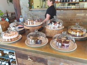 Cake display at Ruby Lonesome in Petersham