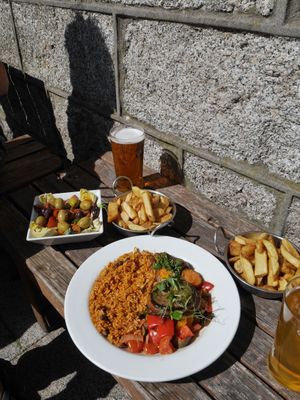 Yummy vegan meal! at The Kings Arms in Marazion