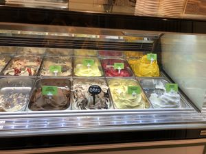 The vegan counter   at Oyya in Bruges