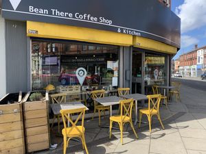 Exterior of cafe   at Bean There Coffee Shop in Liverpool