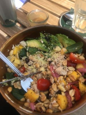 Sorry already started eating….delicious bowl. (I think balance bowl) at Blackbird in Bruges