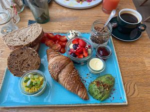 Lazy breakfast  at Blackbird in Bruges