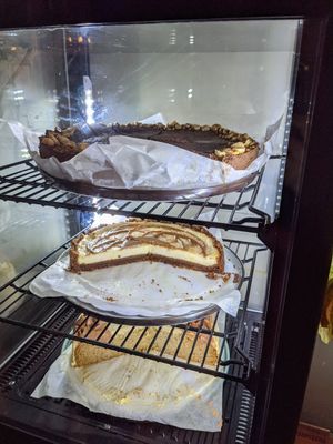 Chocolate cake, cheese cake and velvet cake at Blackbird in Bruges