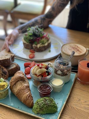 Blackbird brunch and avocado toas  at Blackbird in Bruges