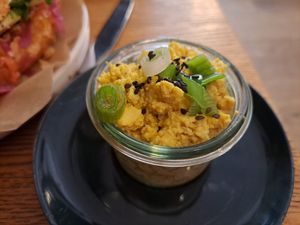 Tofu scramble 😋 at Blackbird in Bruges