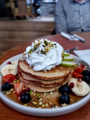 American pancakes 🤤 at Blackbird in Bruges