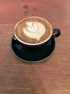 Oat flat white   at Blackbird in Bruges