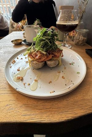 Kimchi toast  at Blackbird in Bruges