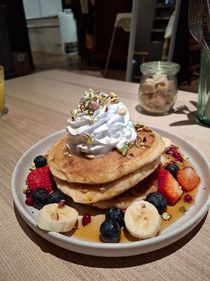 American pancakes at Blackbird in Bruges