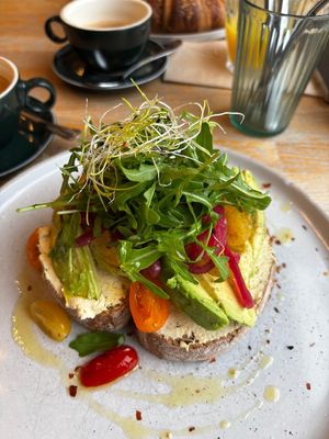 Toast Avocado at Blackbird in Bruges